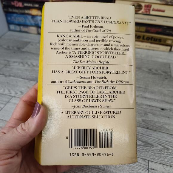 KANE AND ABEL Jeffery Archer 1982 Fist Ballantine Books Edition Paperback - Picture 5 of 11